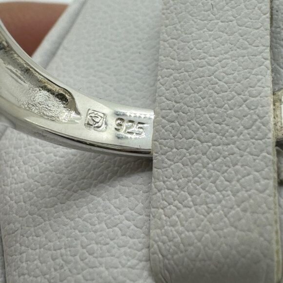 Affinity Diamond Ring size 9 Sterling Silver Cross Over Twist Champagne Brown‎ - Picture 8 of 10